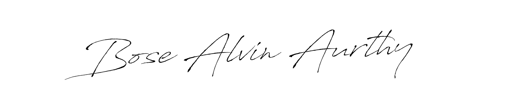 if you are searching for the best signature style for your name Bose Alvin Aurthy. so please give up your signature search. here we have designed multiple signature styles  using Antro_Vectra. Bose Alvin Aurthy signature style 6 images and pictures png