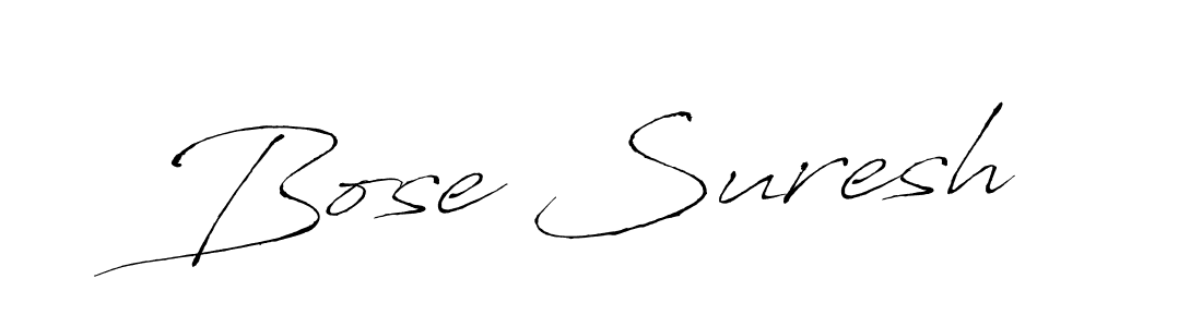 Use a signature maker to create a handwritten signature online. With this signature software, you can design (Antro_Vectra) your own signature for name Bose Suresh. Bose Suresh signature style 6 images and pictures png