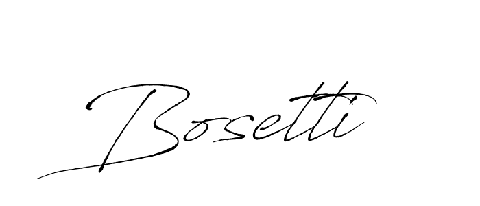 Make a beautiful signature design for name Bosetti. With this signature (Antro_Vectra) style, you can create a handwritten signature for free. Bosetti signature style 6 images and pictures png