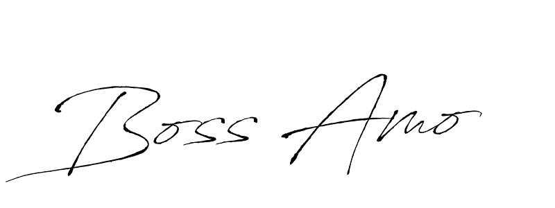 Make a beautiful signature design for name Boss Amo. With this signature (Antro_Vectra) style, you can create a handwritten signature for free. Boss Amo signature style 6 images and pictures png