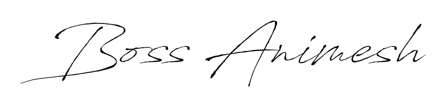 Boss Animesh stylish signature style. Best Handwritten Sign (Antro_Vectra) for my name. Handwritten Signature Collection Ideas for my name Boss Animesh. Boss Animesh signature style 6 images and pictures png