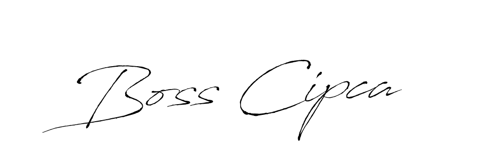 How to make Boss Cipca name signature. Use Antro_Vectra style for creating short signs online. This is the latest handwritten sign. Boss Cipca signature style 6 images and pictures png