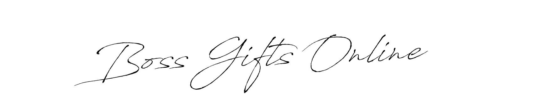 Also we have Boss Gifts Online name is the best signature style. Create professional handwritten signature collection using Antro_Vectra autograph style. Boss Gifts Online signature style 6 images and pictures png