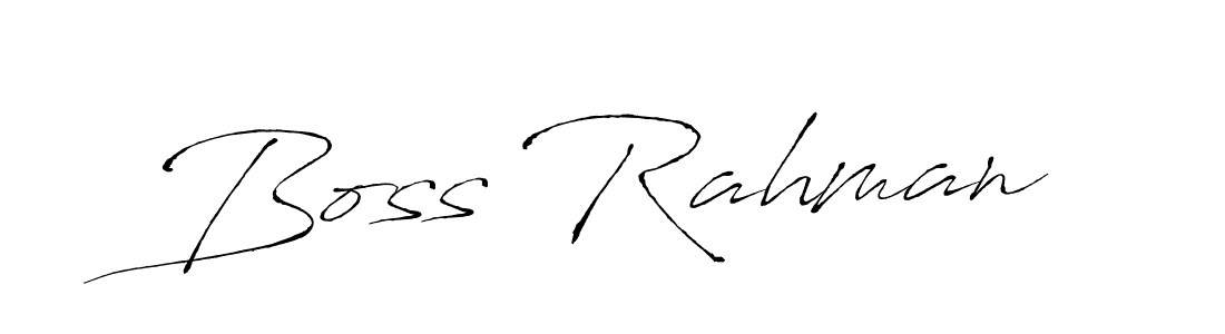 The best way (Antro_Vectra) to make a short signature is to pick only two or three words in your name. The name Boss Rahman include a total of six letters. For converting this name. Boss Rahman signature style 6 images and pictures png