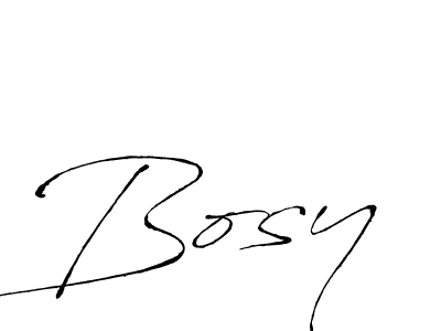 Design your own signature with our free online signature maker. With this signature software, you can create a handwritten (Antro_Vectra) signature for name Bosy. Bosy signature style 6 images and pictures png