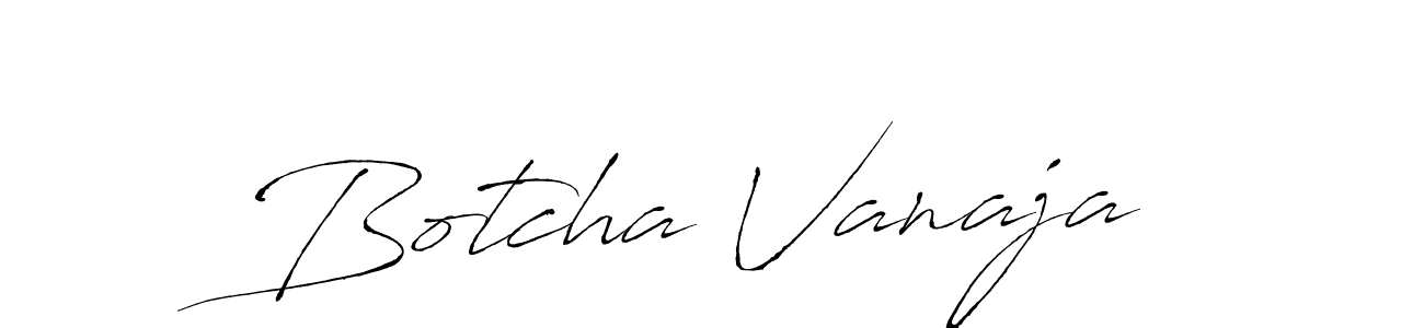 Botcha Vanaja stylish signature style. Best Handwritten Sign (Antro_Vectra) for my name. Handwritten Signature Collection Ideas for my name Botcha Vanaja. Botcha Vanaja signature style 6 images and pictures png