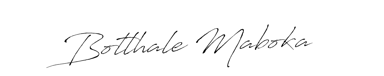 Create a beautiful signature design for name Botlhale Maboka. With this signature (Antro_Vectra) fonts, you can make a handwritten signature for free. Botlhale Maboka signature style 6 images and pictures png