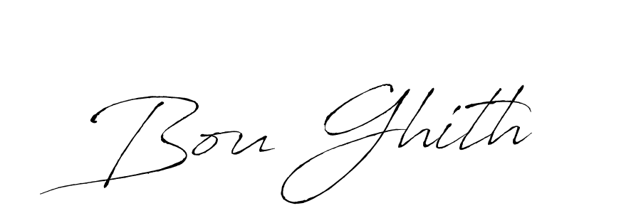 Also we have Bou Ghith name is the best signature style. Create professional handwritten signature collection using Antro_Vectra autograph style. Bou Ghith signature style 6 images and pictures png