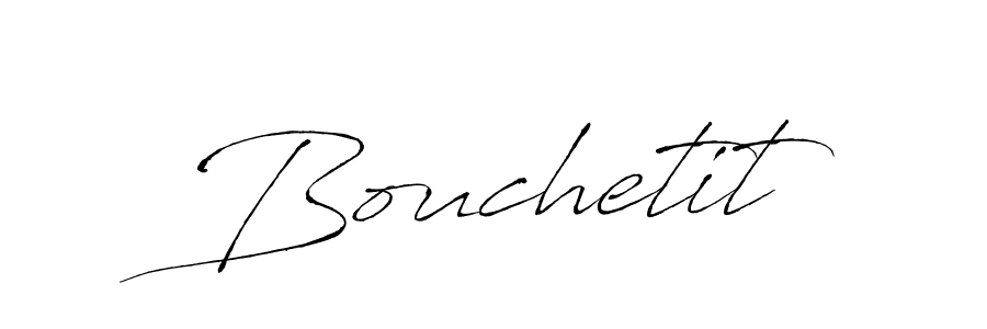 How to make Bouchetit signature? Antro_Vectra is a professional autograph style. Create handwritten signature for Bouchetit name. Bouchetit signature style 6 images and pictures png