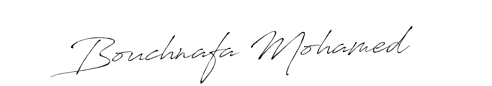 Create a beautiful signature design for name Bouchnafa Mohamed. With this signature (Antro_Vectra) fonts, you can make a handwritten signature for free. Bouchnafa Mohamed signature style 6 images and pictures png