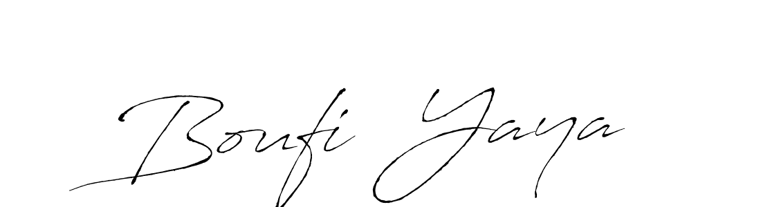 Make a beautiful signature design for name Boufi  Yaya. With this signature (Antro_Vectra) style, you can create a handwritten signature for free. Boufi  Yaya signature style 6 images and pictures png