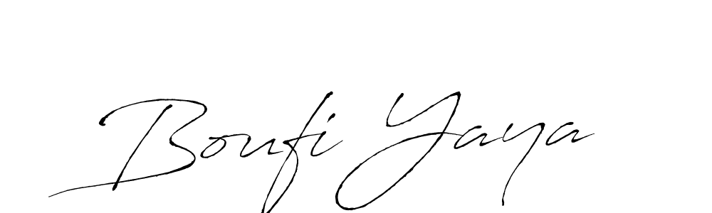 How to make Boufi Yaya signature? Antro_Vectra is a professional autograph style. Create handwritten signature for Boufi Yaya name. Boufi Yaya signature style 6 images and pictures png