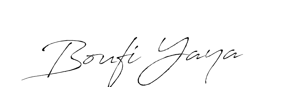 How to make Boufi Yaya signature? Antro_Vectra is a professional autograph style. Create handwritten signature for Boufi Yaya name. Boufi Yaya signature style 6 images and pictures png