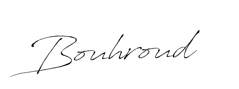 How to make Bouhroud signature? Antro_Vectra is a professional autograph style. Create handwritten signature for Bouhroud name. Bouhroud signature style 6 images and pictures png