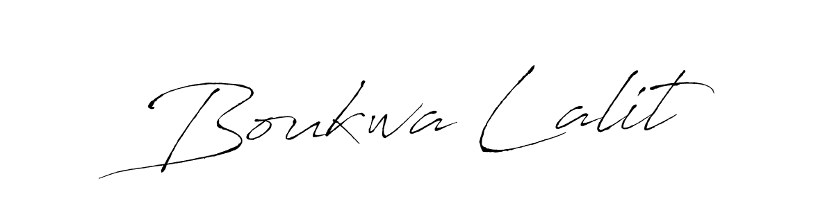 Use a signature maker to create a handwritten signature online. With this signature software, you can design (Antro_Vectra) your own signature for name Boukwa Lalit. Boukwa Lalit signature style 6 images and pictures png