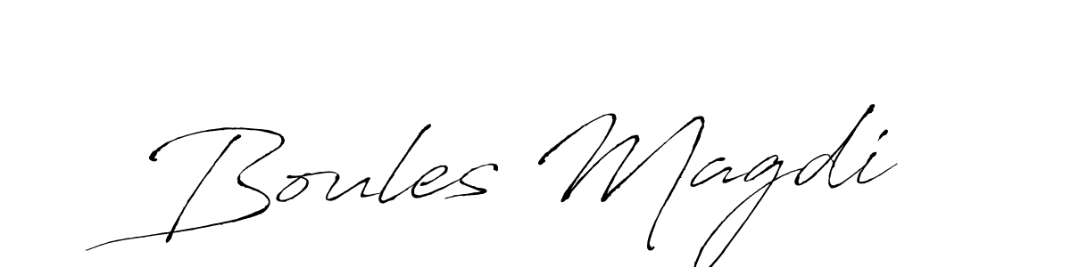 It looks lik you need a new signature style for name Boules Magdi. Design unique handwritten (Antro_Vectra) signature with our free signature maker in just a few clicks. Boules Magdi signature style 6 images and pictures png