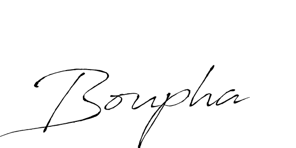 Design your own signature with our free online signature maker. With this signature software, you can create a handwritten (Antro_Vectra) signature for name Boupha. Boupha signature style 6 images and pictures png