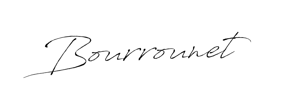 Design your own signature with our free online signature maker. With this signature software, you can create a handwritten (Antro_Vectra) signature for name Bourrounet. Bourrounet signature style 6 images and pictures png