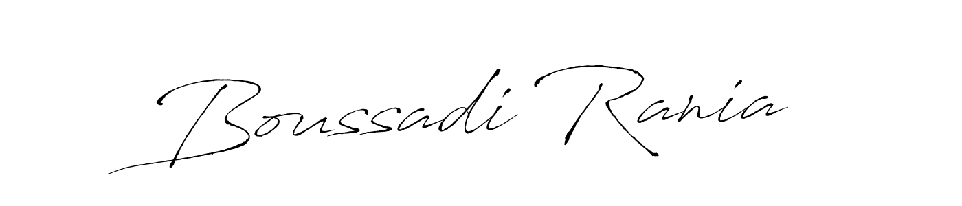 Create a beautiful signature design for name Boussadi Rania. With this signature (Antro_Vectra) fonts, you can make a handwritten signature for free. Boussadi Rania signature style 6 images and pictures png