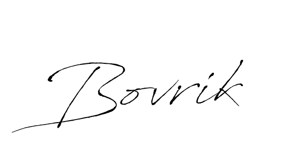 Bovrik stylish signature style. Best Handwritten Sign (Antro_Vectra) for my name. Handwritten Signature Collection Ideas for my name Bovrik. Bovrik signature style 6 images and pictures png