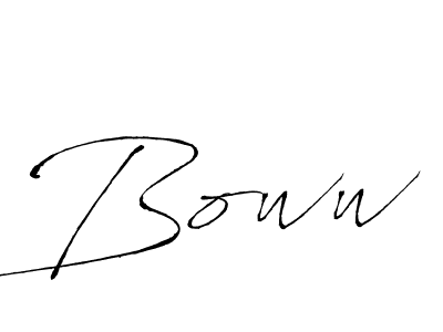 Make a beautiful signature design for name Boww. With this signature (Antro_Vectra) style, you can create a handwritten signature for free. Boww signature style 6 images and pictures png