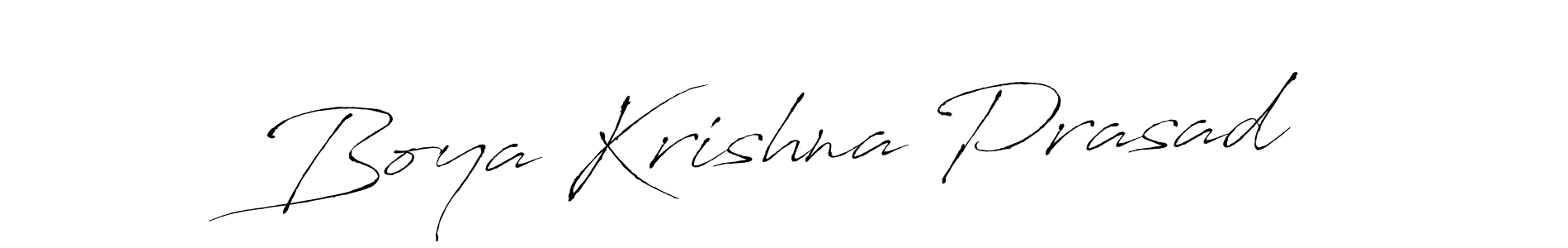 Create a beautiful signature design for name Boya Krishna Prasad. With this signature (Antro_Vectra) fonts, you can make a handwritten signature for free. Boya Krishna Prasad signature style 6 images and pictures png