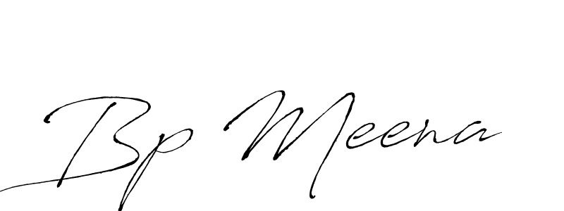 Bp Meena stylish signature style. Best Handwritten Sign (Antro_Vectra) for my name. Handwritten Signature Collection Ideas for my name Bp Meena. Bp Meena signature style 6 images and pictures png