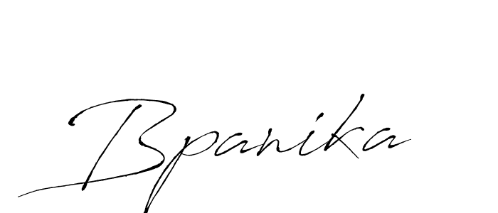 Use a signature maker to create a handwritten signature online. With this signature software, you can design (Antro_Vectra) your own signature for name Bpanika. Bpanika signature style 6 images and pictures png