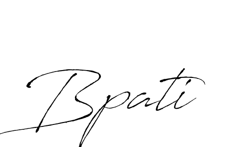 Antro_Vectra is a professional signature style that is perfect for those who want to add a touch of class to their signature. It is also a great choice for those who want to make their signature more unique. Get Bpati name to fancy signature for free. Bpati signature style 6 images and pictures png