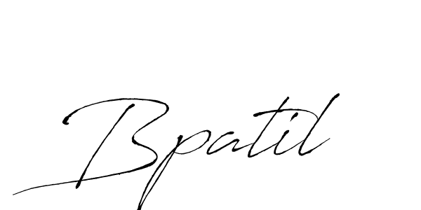 How to make Bpatil signature? Antro_Vectra is a professional autograph style. Create handwritten signature for Bpatil name. Bpatil signature style 6 images and pictures png