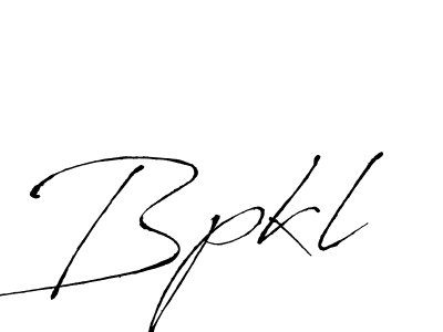 Make a beautiful signature design for name Bpkl. With this signature (Antro_Vectra) style, you can create a handwritten signature for free. Bpkl signature style 6 images and pictures png