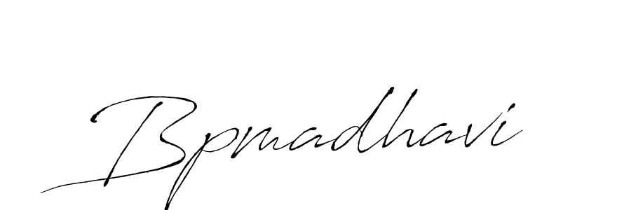 Bpmadhavi stylish signature style. Best Handwritten Sign (Antro_Vectra) for my name. Handwritten Signature Collection Ideas for my name Bpmadhavi. Bpmadhavi signature style 6 images and pictures png