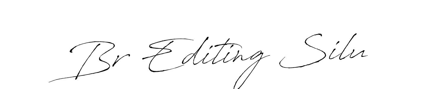 This is the best signature style for the Br Editing Silu name. Also you like these signature font (Antro_Vectra). Mix name signature. Br Editing Silu signature style 6 images and pictures png