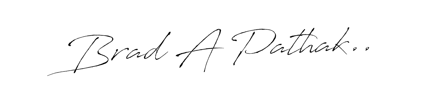 How to make Brad A Pathak.. signature? Antro_Vectra is a professional autograph style. Create handwritten signature for Brad A Pathak.. name. Brad A Pathak.. signature style 6 images and pictures png