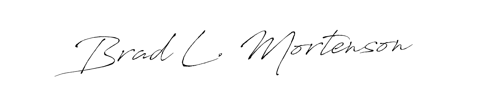 It looks lik you need a new signature style for name Brad L. Mortenson. Design unique handwritten (Antro_Vectra) signature with our free signature maker in just a few clicks. Brad L. Mortenson signature style 6 images and pictures png