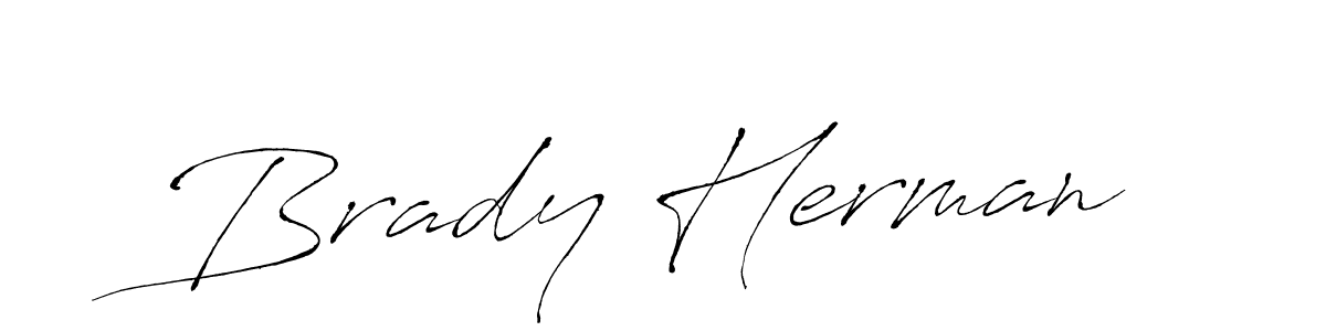 Brady Herman stylish signature style. Best Handwritten Sign (Antro_Vectra) for my name. Handwritten Signature Collection Ideas for my name Brady Herman. Brady Herman signature style 6 images and pictures png