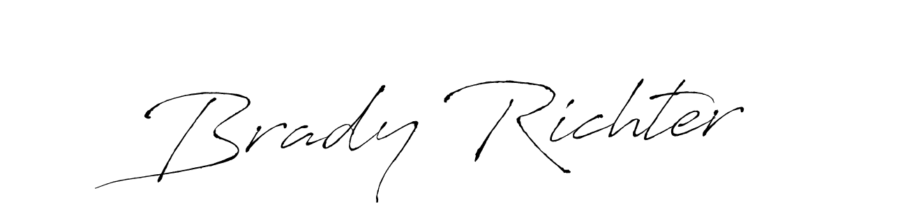 Make a beautiful signature design for name Brady Richter. With this signature (Antro_Vectra) style, you can create a handwritten signature for free. Brady Richter signature style 6 images and pictures png