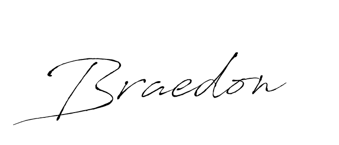 Create a beautiful signature design for name Braedon. With this signature (Antro_Vectra) fonts, you can make a handwritten signature for free. Braedon signature style 6 images and pictures png