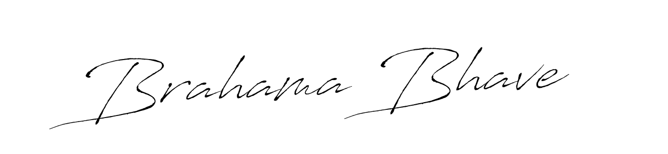 Design your own signature with our free online signature maker. With this signature software, you can create a handwritten (Antro_Vectra) signature for name Brahama Bhave. Brahama Bhave signature style 6 images and pictures png