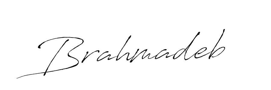 Make a beautiful signature design for name Brahmadeb. With this signature (Antro_Vectra) style, you can create a handwritten signature for free. Brahmadeb signature style 6 images and pictures png
