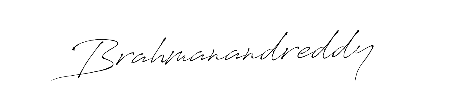 Create a beautiful signature design for name Brahmanandreddy. With this signature (Antro_Vectra) fonts, you can make a handwritten signature for free. Brahmanandreddy signature style 6 images and pictures png