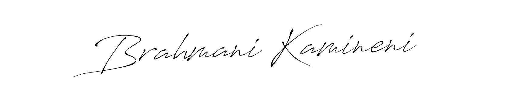 Similarly Antro_Vectra is the best handwritten signature design. Signature creator online .You can use it as an online autograph creator for name Brahmani Kamineni. Brahmani Kamineni signature style 6 images and pictures png