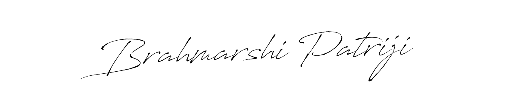 Antro_Vectra is a professional signature style that is perfect for those who want to add a touch of class to their signature. It is also a great choice for those who want to make their signature more unique. Get Brahmarshi Patriji name to fancy signature for free. Brahmarshi Patriji signature style 6 images and pictures png
