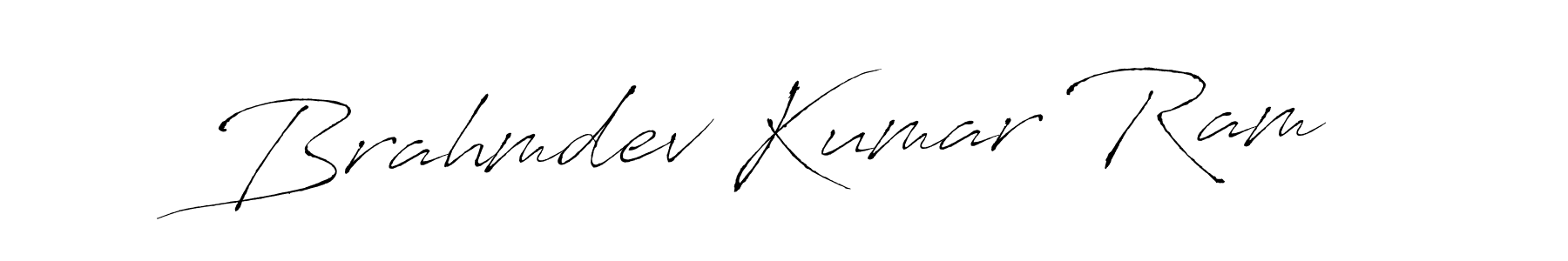 Design your own signature with our free online signature maker. With this signature software, you can create a handwritten (Antro_Vectra) signature for name Brahmdev Kumar Ram. Brahmdev Kumar Ram signature style 6 images and pictures png