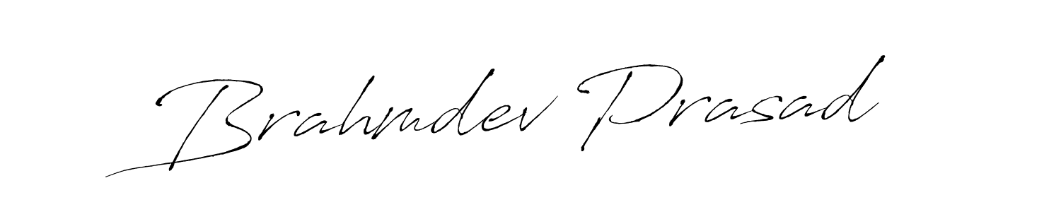 Make a beautiful signature design for name Brahmdev Prasad. With this signature (Antro_Vectra) style, you can create a handwritten signature for free. Brahmdev Prasad signature style 6 images and pictures png