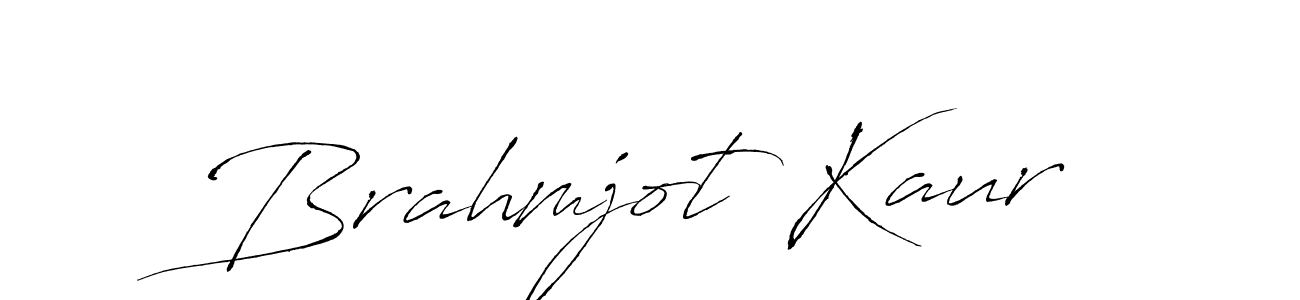 Make a beautiful signature design for name Brahmjot Kaur. With this signature (Antro_Vectra) style, you can create a handwritten signature for free. Brahmjot Kaur signature style 6 images and pictures png