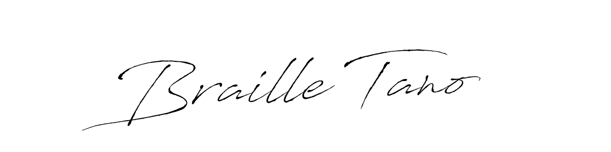 How to make Braille Tano name signature. Use Antro_Vectra style for creating short signs online. This is the latest handwritten sign. Braille Tano signature style 6 images and pictures png