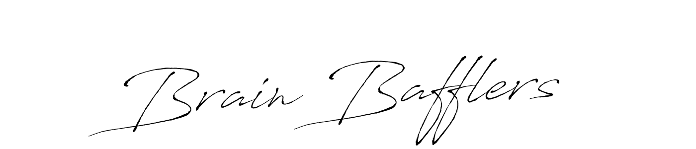 Brain Bafflers stylish signature style. Best Handwritten Sign (Antro_Vectra) for my name. Handwritten Signature Collection Ideas for my name Brain Bafflers. Brain Bafflers signature style 6 images and pictures png