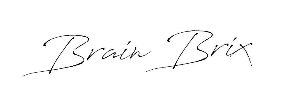 Create a beautiful signature design for name Brain Brix. With this signature (Antro_Vectra) fonts, you can make a handwritten signature for free. Brain Brix signature style 6 images and pictures png