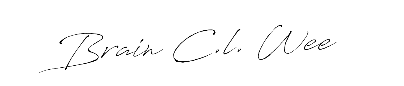 if you are searching for the best signature style for your name Brain C.l. Wee. so please give up your signature search. here we have designed multiple signature styles  using Antro_Vectra. Brain C.l. Wee signature style 6 images and pictures png
